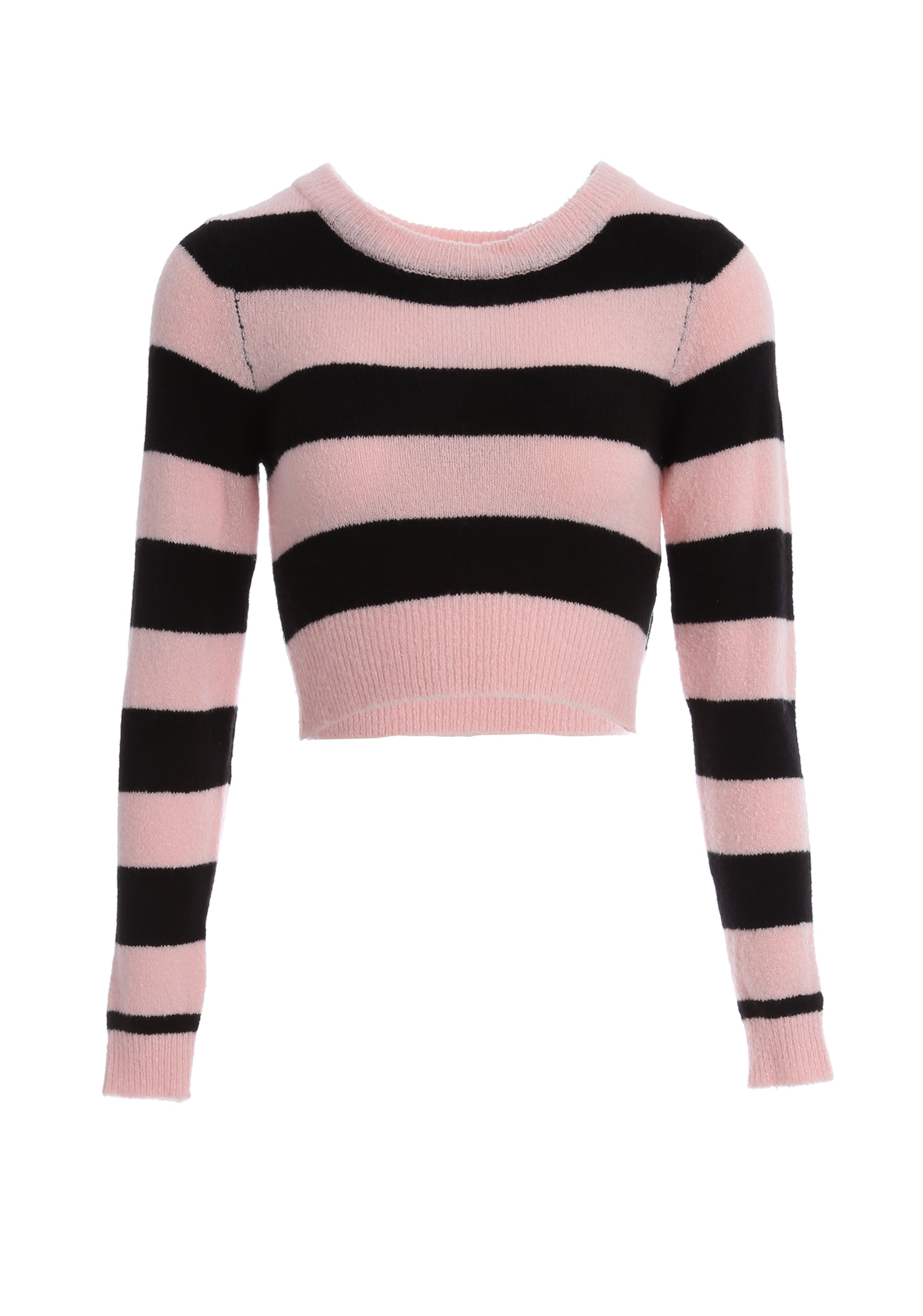 Maglia a strisce collo ampio a coste XT-STUDIO 8059572340894