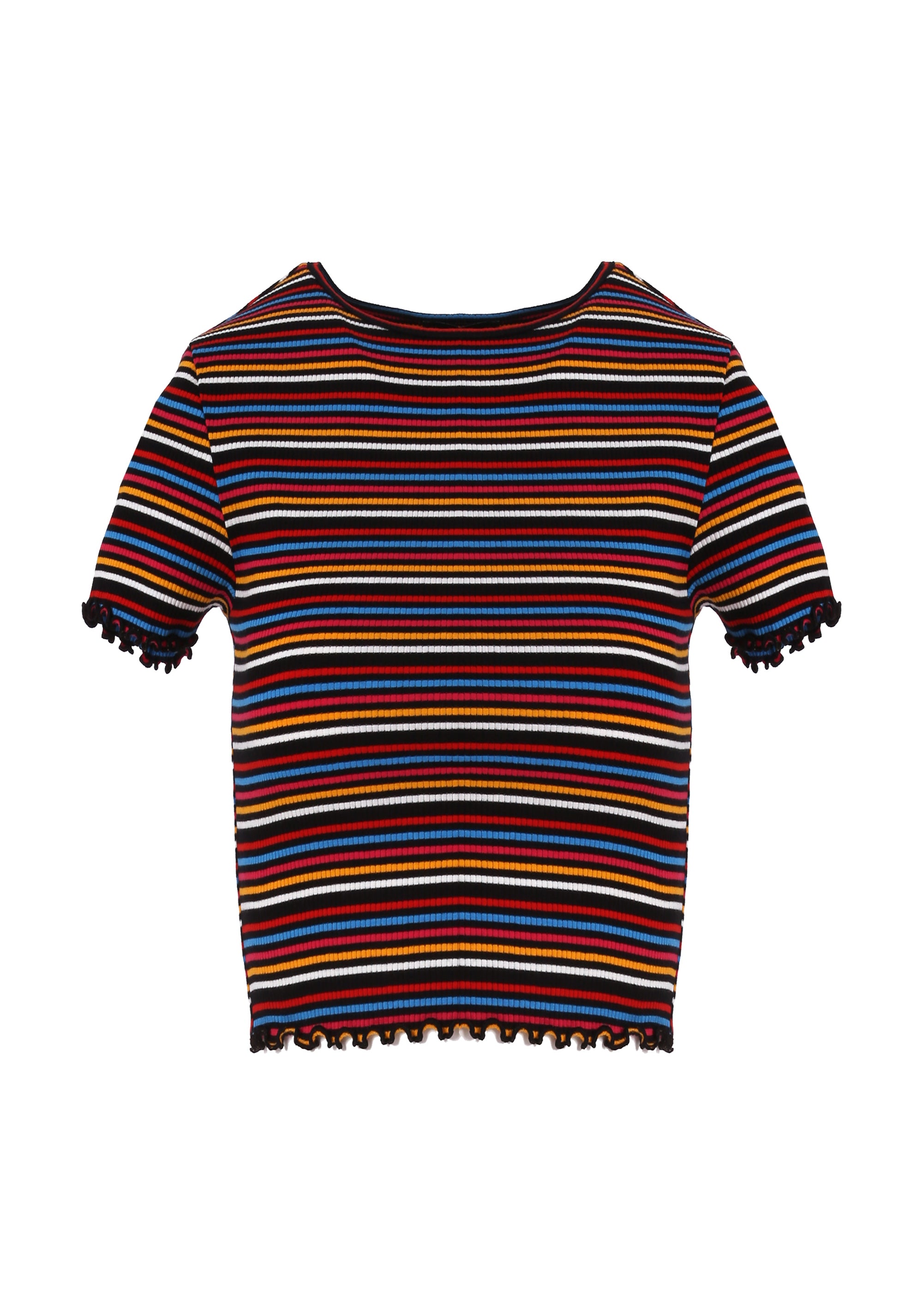 T-Shirt over righe multicolor XT STUDIO X124ST3009J464N8-B78