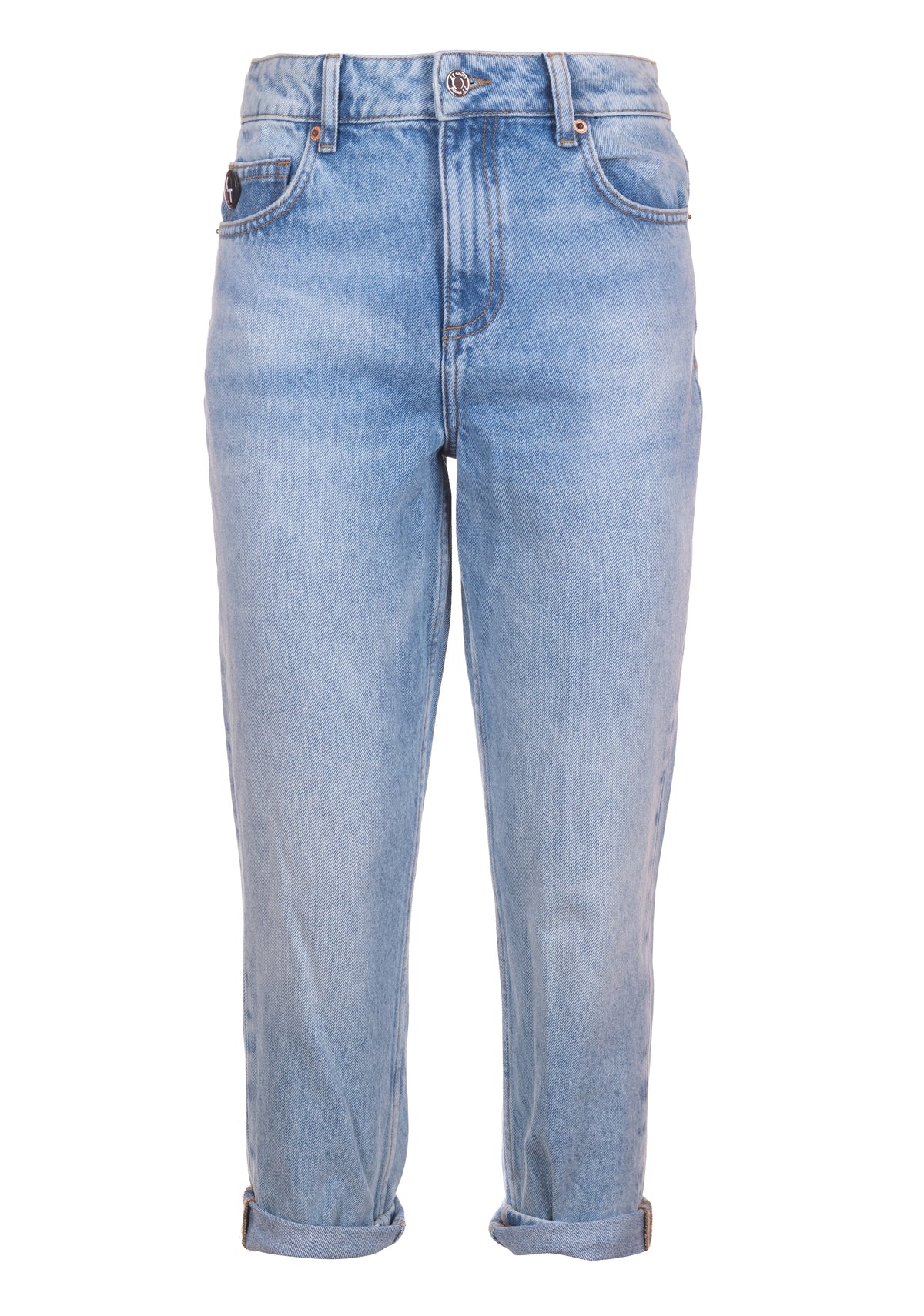 Jeans boyfriend in denim con lavaggio chiaro XT-STUDIO X123SV5001D41903-062