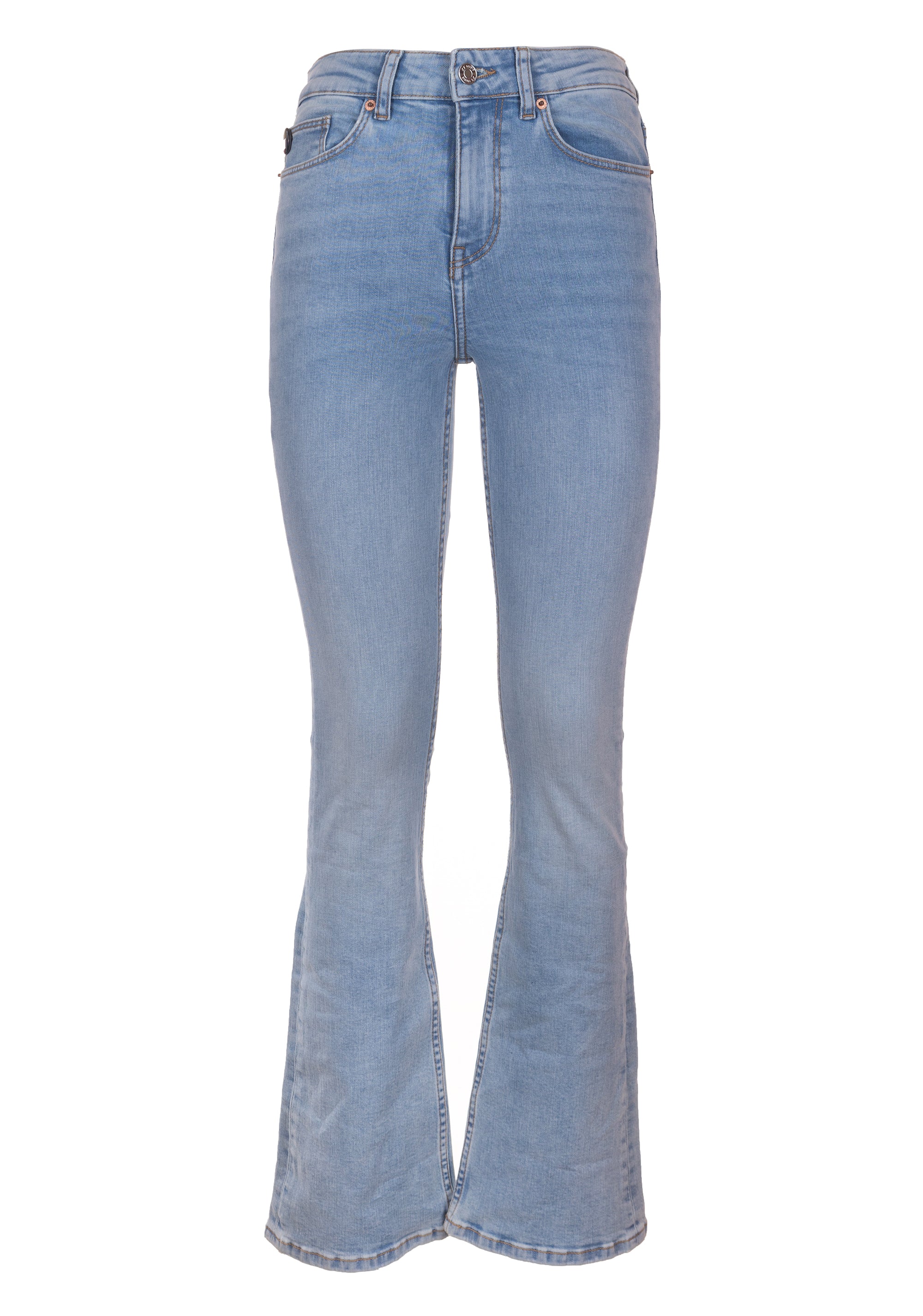Jeans bootcut in denim con lavaggio chiaro XT-STUDIO X123SVA001D45503-062